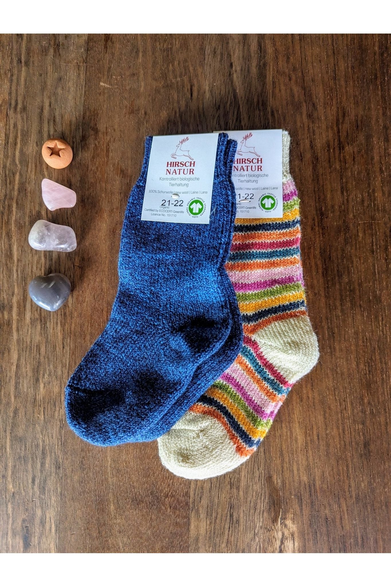 Hirsch Natur - Organic Wool Terry Socks - Baby & Kids - Nature's Wild Child