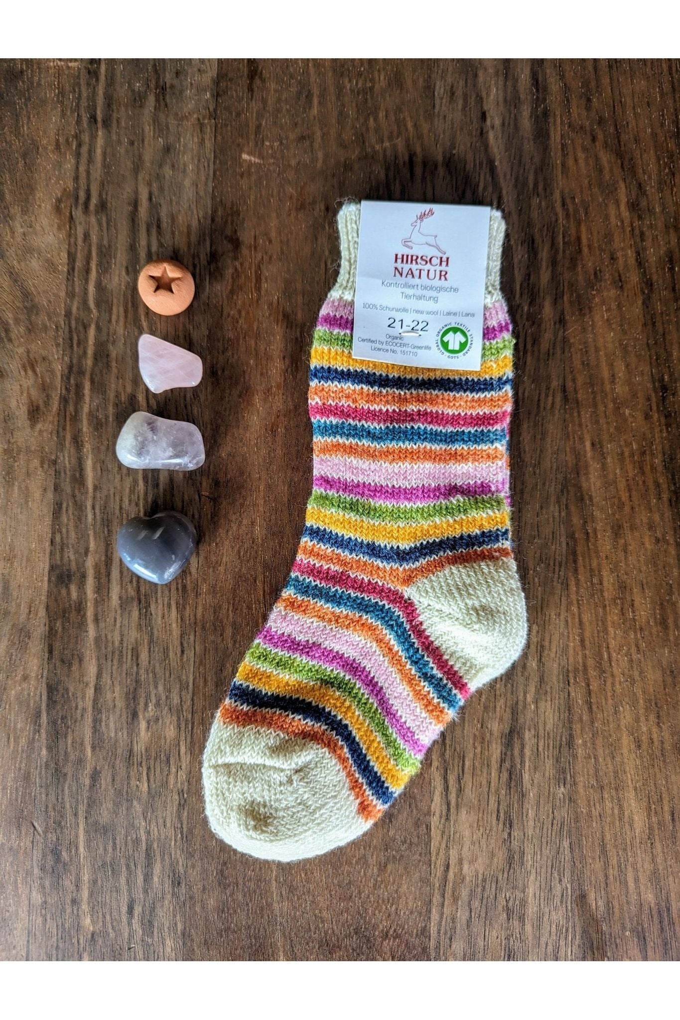 Hirsch Natur - Organic Wool Terry Socks - Baby & Kids - Nature's Wild Child