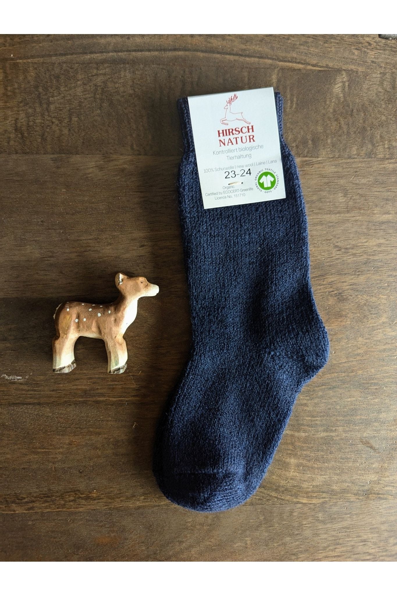 Hirsch Natur - Organic Wool Terry Socks - Baby & Kids - Nature's Wild Child