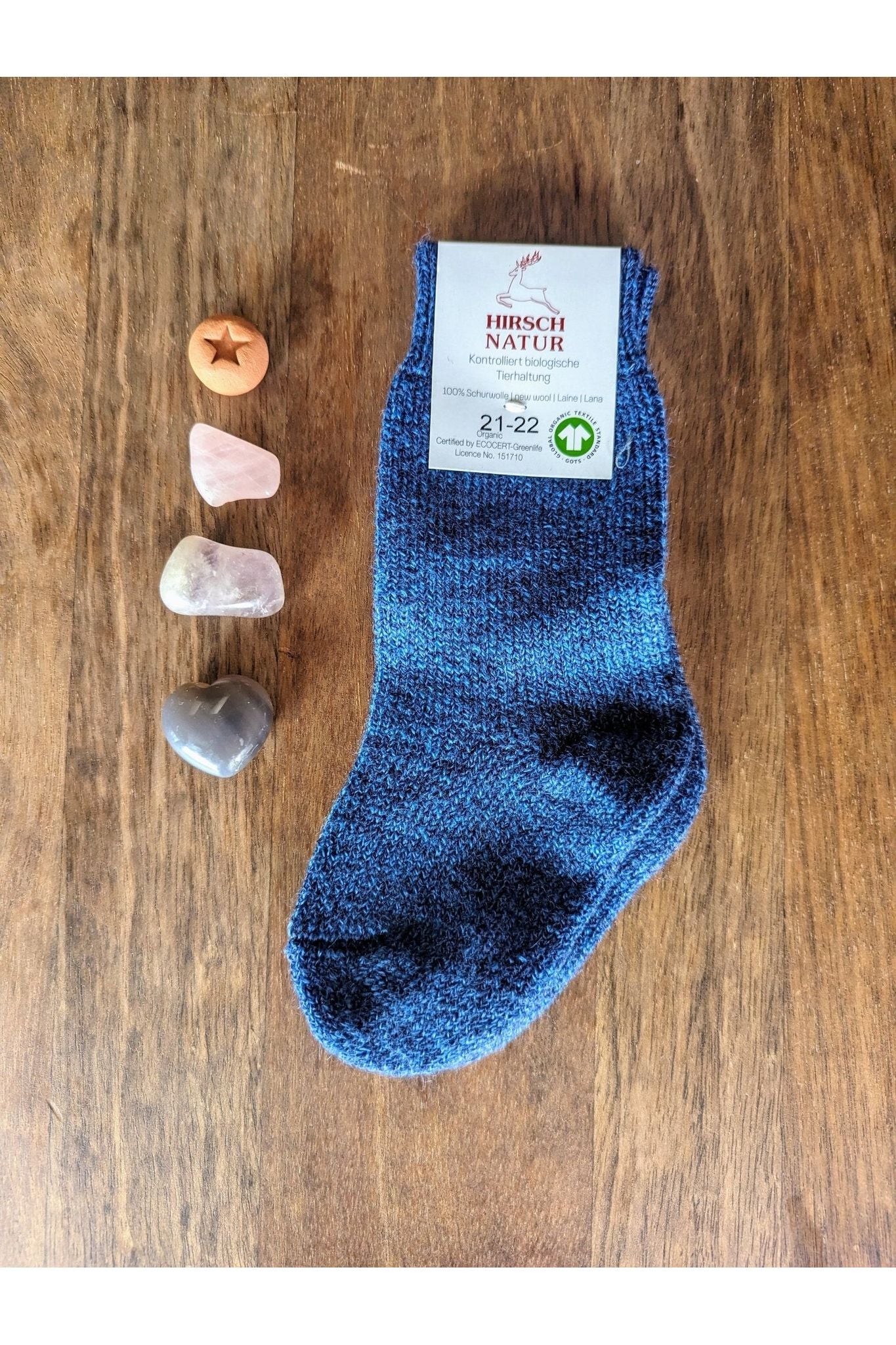 Hirsch Natur - Organic Wool Terry Socks - Baby & Kids - Nature's Wild Child