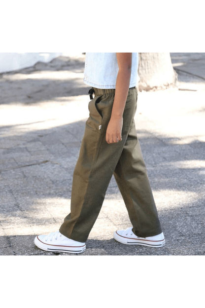 Jackalo - Jules Organic Cotton Twill Pants - Reinforced Knees - Kids (2 colors) - Nature's Wild Child