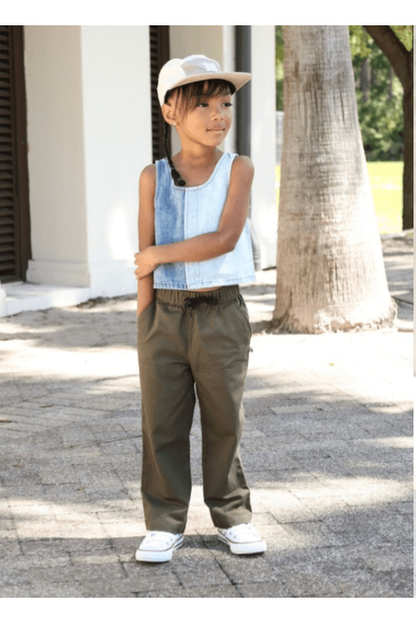 Jackalo - Jules Organic Cotton Twill Pants - Reinforced Knees - Kids (2 colors) - Nature's Wild Child