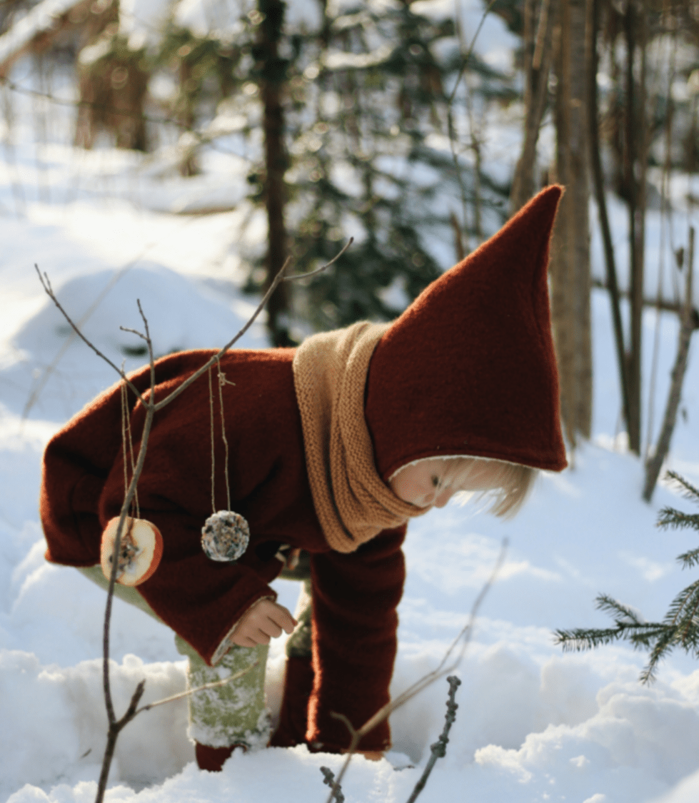 Kleine Shcobbejak - Boiled Wool and Cotton Sherpa - Pixie Jacket - Ochre Yellow - Nature's Wild Child