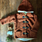 Kleine Shcobbejak - Boiled Wool and Cotton Sherpa - Pixie Jacket - Terracotta - Nature's Wild Child