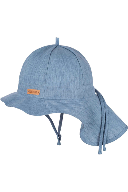 Linen Sun Hat with Neck Protection - Baby and Kids (5 colors) - Nature's Wild Child