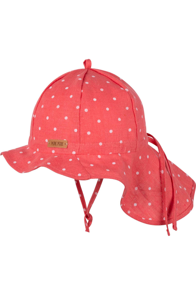 Linen Sun Hat with Neck Protection - Baby and Kids (5 colors) - Nature's Wild Child