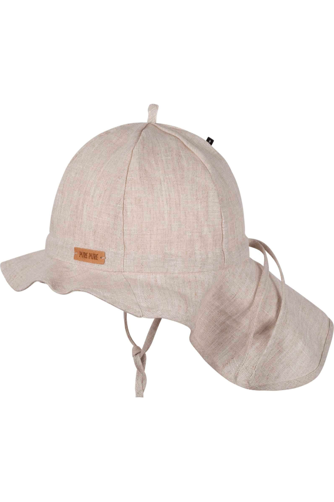 Linen Sun Hat with Neck Protection - Baby and Kids (5 colors) - Nature's Wild Child