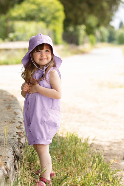 Linen Sun Hat with Neck Protection - Baby and Kids (5 colors) - Nature's Wild Child