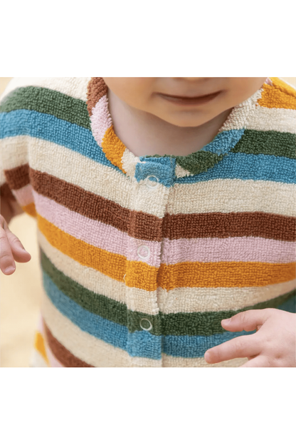 Little Green Radicals - GOTS Organic Toweling Romper - Nature's Wild Child