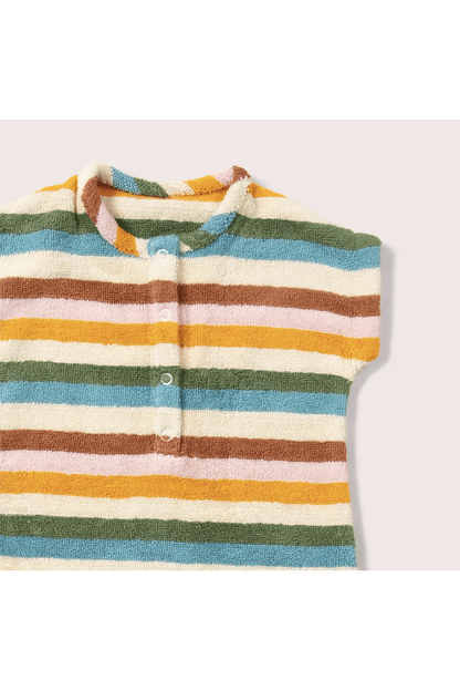 Little Green Radicals - GOTS Organic Toweling Romper - Nature's Wild Child