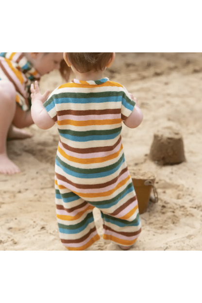 Little Green Radicals - GOTS Organic Toweling Romper - Nature's Wild Child
