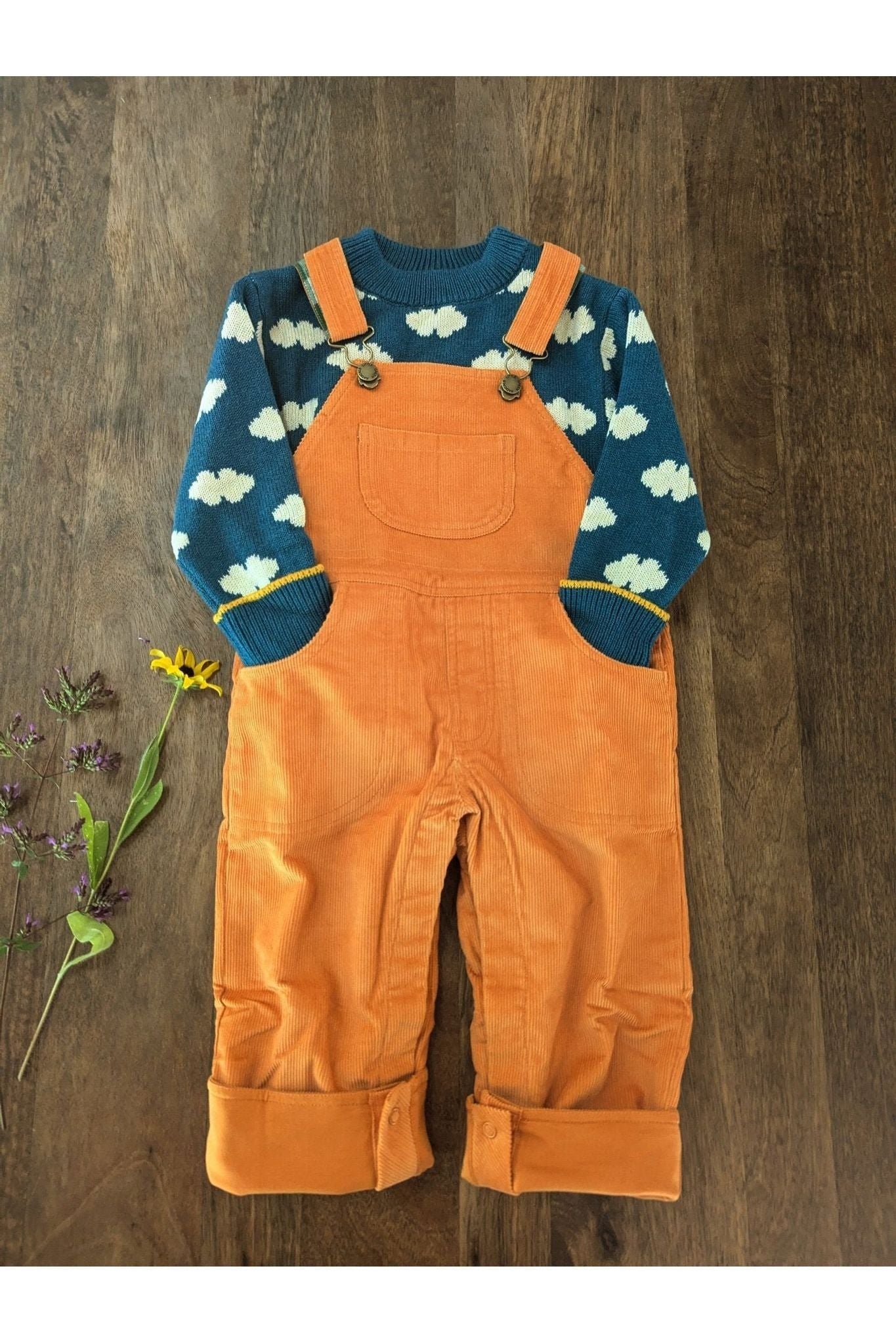 Little Green Radicals - Organic Cotton Corduroy Overalls - Toddlers & Kids - Nature's Wild Child