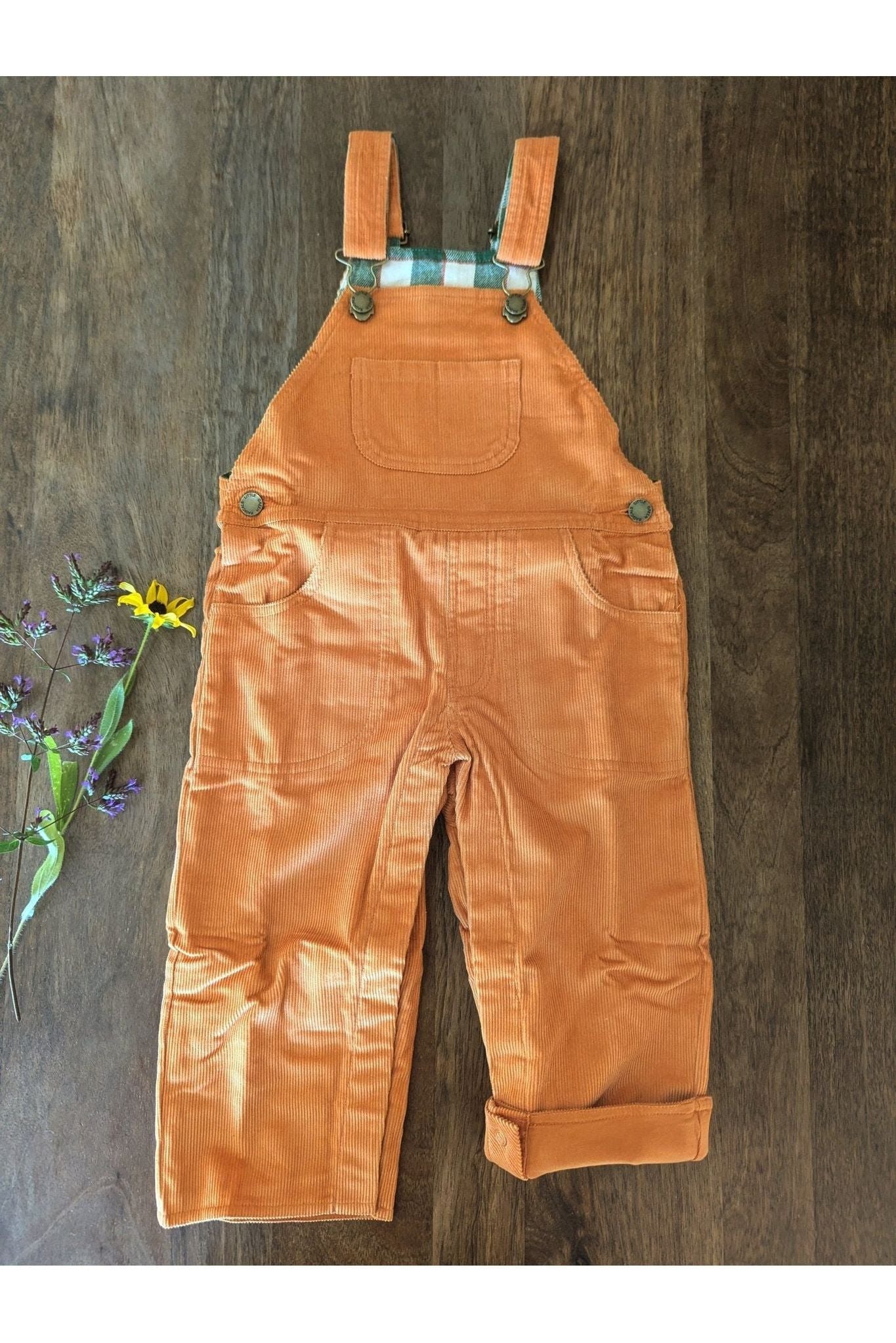 Little Green Radicals - Organic Cotton Corduroy Overalls - Toddlers & Kids - Nature's Wild Child