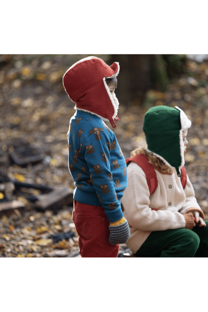 Little Green Radicals - Organic Cotton OWL - Soft Knit Sweater - (6 months - 6 years) - Nature's Wild Child