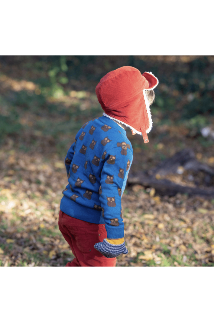 Little Green Radicals - Organic Cotton OWL - Soft Knit Sweater - (6 months - 6 years) - Nature's Wild Child