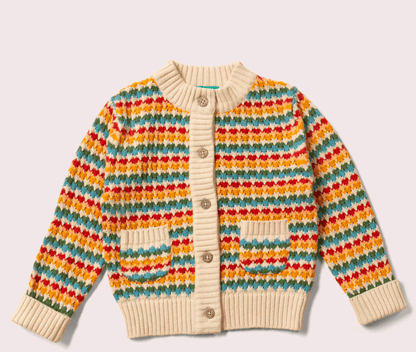 Little Green Radicals - Organic Cotton - Rainbow Cardigan - Nature's Wild Child