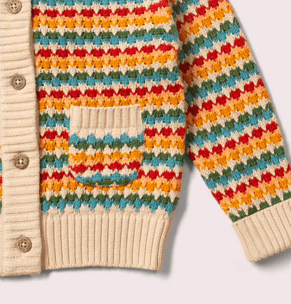 Little Green Radicals - Organic Cotton - Rainbow Cardigan - Nature's Wild Child
