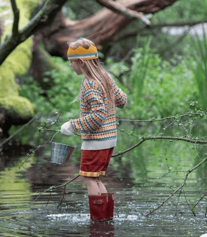 Little Green Radicals - Organic Cotton - Rainbow Cardigan - Nature's Wild Child