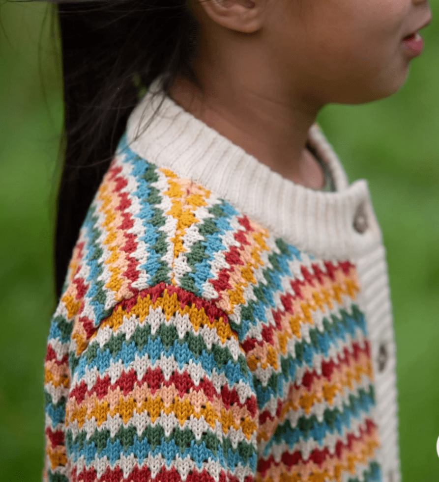 Little Green Radicals - Organic Cotton - Rainbow Cardigan - Nature's Wild Child