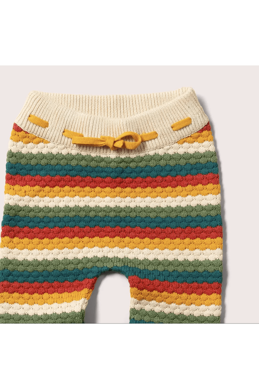 Little Green Radicals - Organic Cotton Rainbow - Soft Knit Joggers - (Newborn - 6 years) - Nature's Wild Child