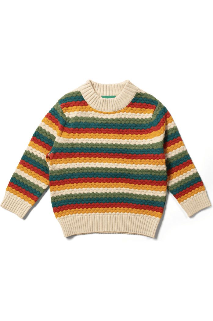 Little Green Radicals - Organic Cotton Rainbow - Soft Knit Sweater - (6 months - 7 years) - Nature's Wild Child