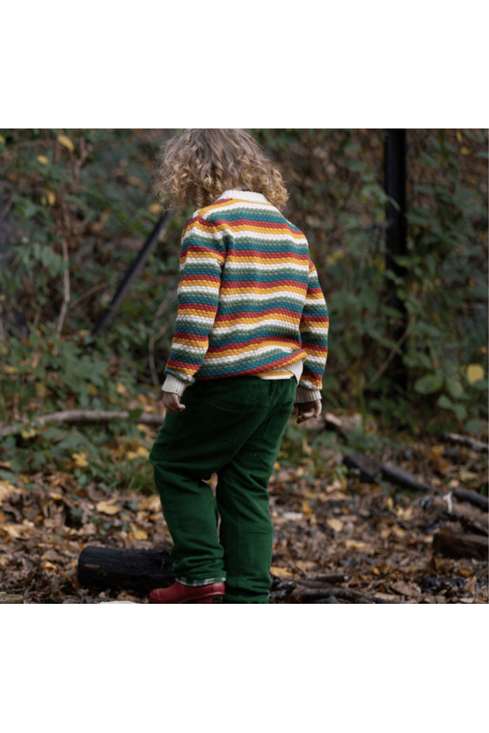 Little Green Radicals - Organic Cotton Rainbow - Soft Knit Sweater - (6 months - 7 years) - Nature's Wild Child