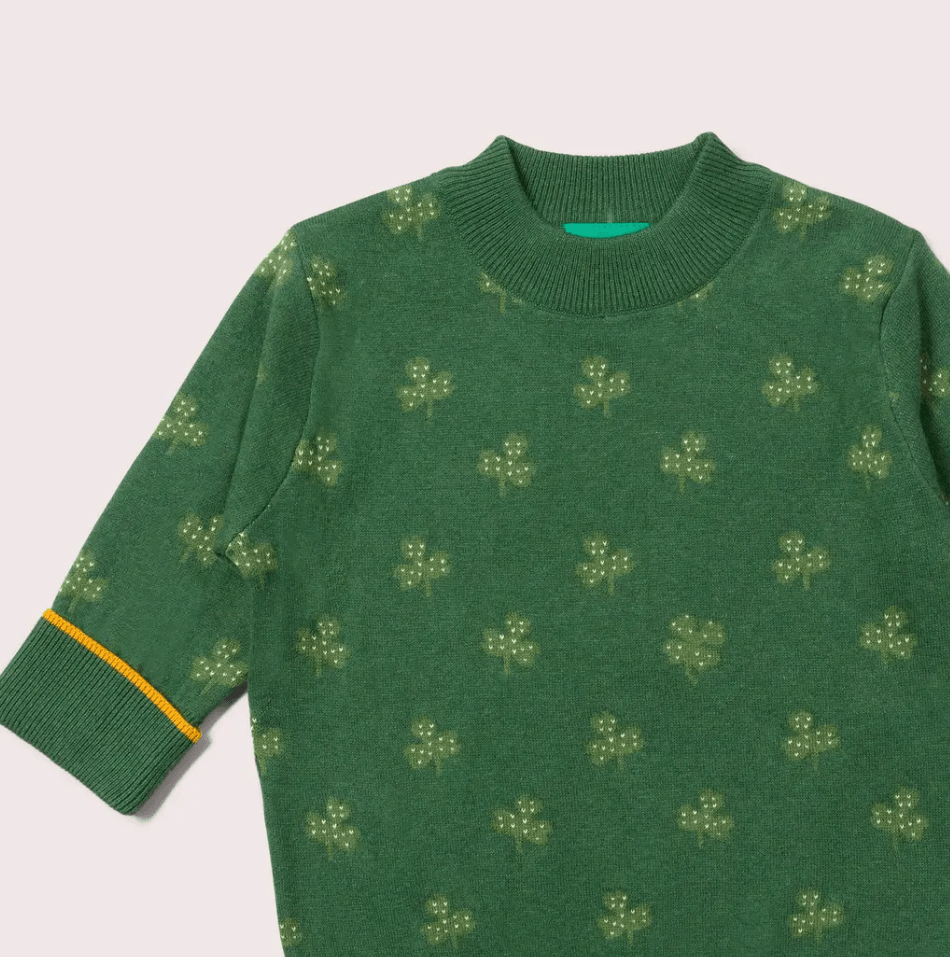 Little Green Radicals - Organic Cotton Secret Clover - Soft Knit Sweater - Nature's Wild Child