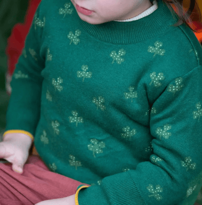 Little Green Radicals - Organic Cotton Secret Clover - Soft Knit Sweater - Nature's Wild Child