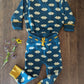 Little Green Radicals - Organic Cotton Teal Cloud - Soft Knit Joggers - (Newborn - 6 years) - Nature's Wild Child