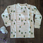 Little Green Radicals - Organic Cotton Waffle Long Sleeve - Trees and Stars - Nature's Wild Child