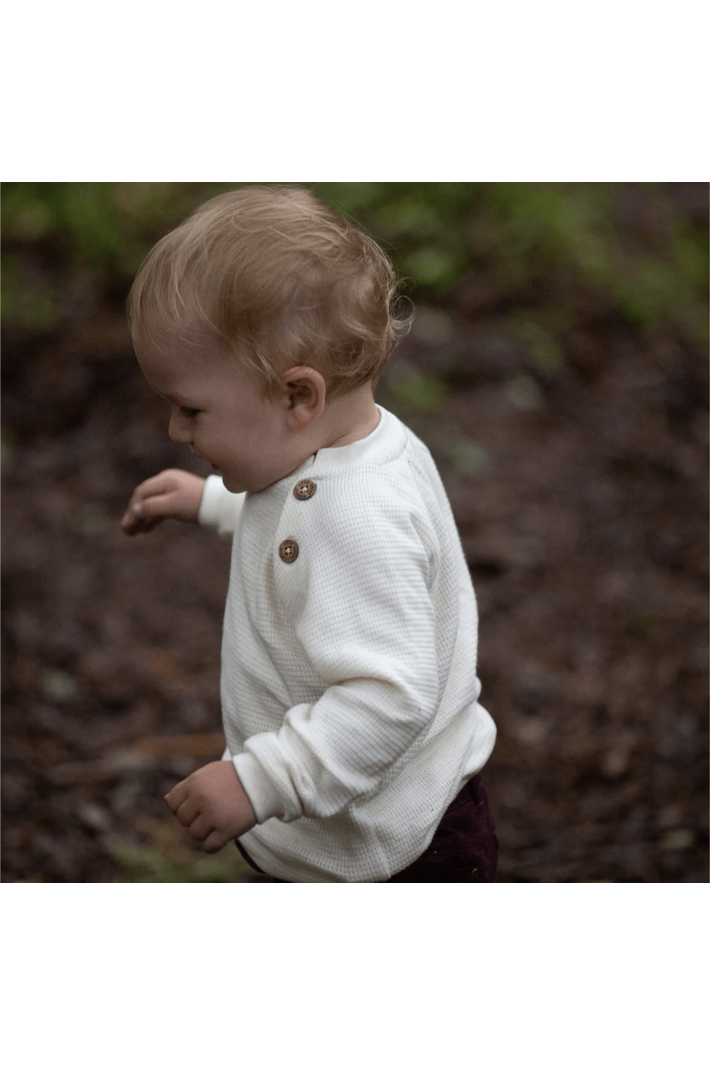 Little Green Radicals - Organic Cotton Waffle Long Sleeve - Trees and Stars - Nature's Wild Child