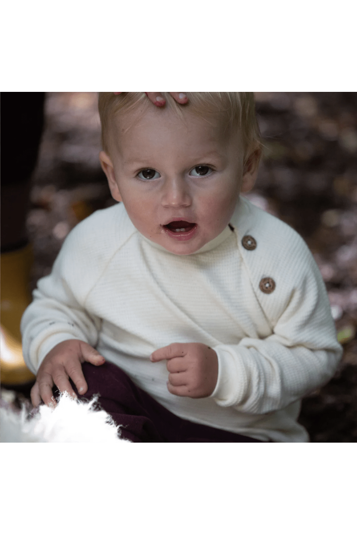 Little Green Radicals - Organic Cotton Waffle Long Sleeve - Trees and Stars - Nature's Wild Child