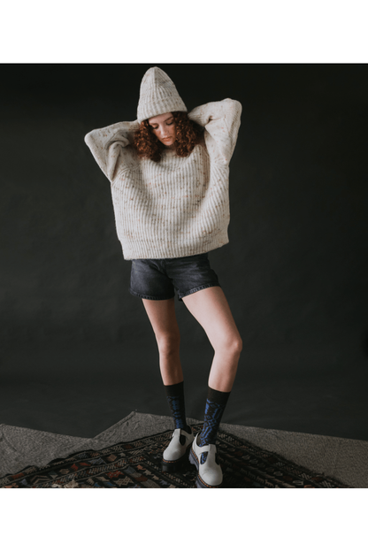 Mabli - Blewog Adult Sweater - Alpaca Merino and Organic Cotton Chunky Knit (2 colors) - Nature's Wild Child