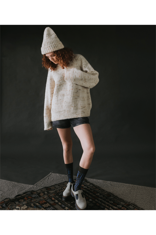 Mabli - Blewog Adult Sweater - Alpaca Merino and Organic Cotton Chunky Knit (2 colors) - Nature's Wild Child