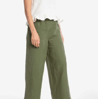 Matona - European Linen Culottes Summer Pants - Women's (2 Colors) - Nature's Wild Child