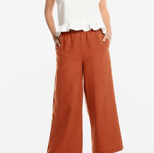 Matona - European Linen Culottes Summer Pants - Women's (2 Colors) - Nature's Wild Child