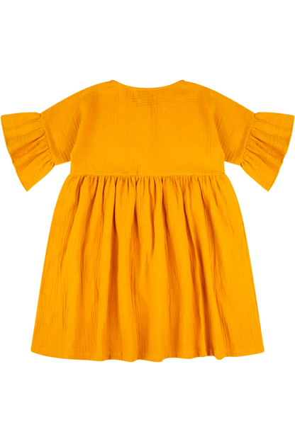 Matona - Organic Cotton Muslin Volant Dress - Toddlers Kids - Nature's Wild Child
