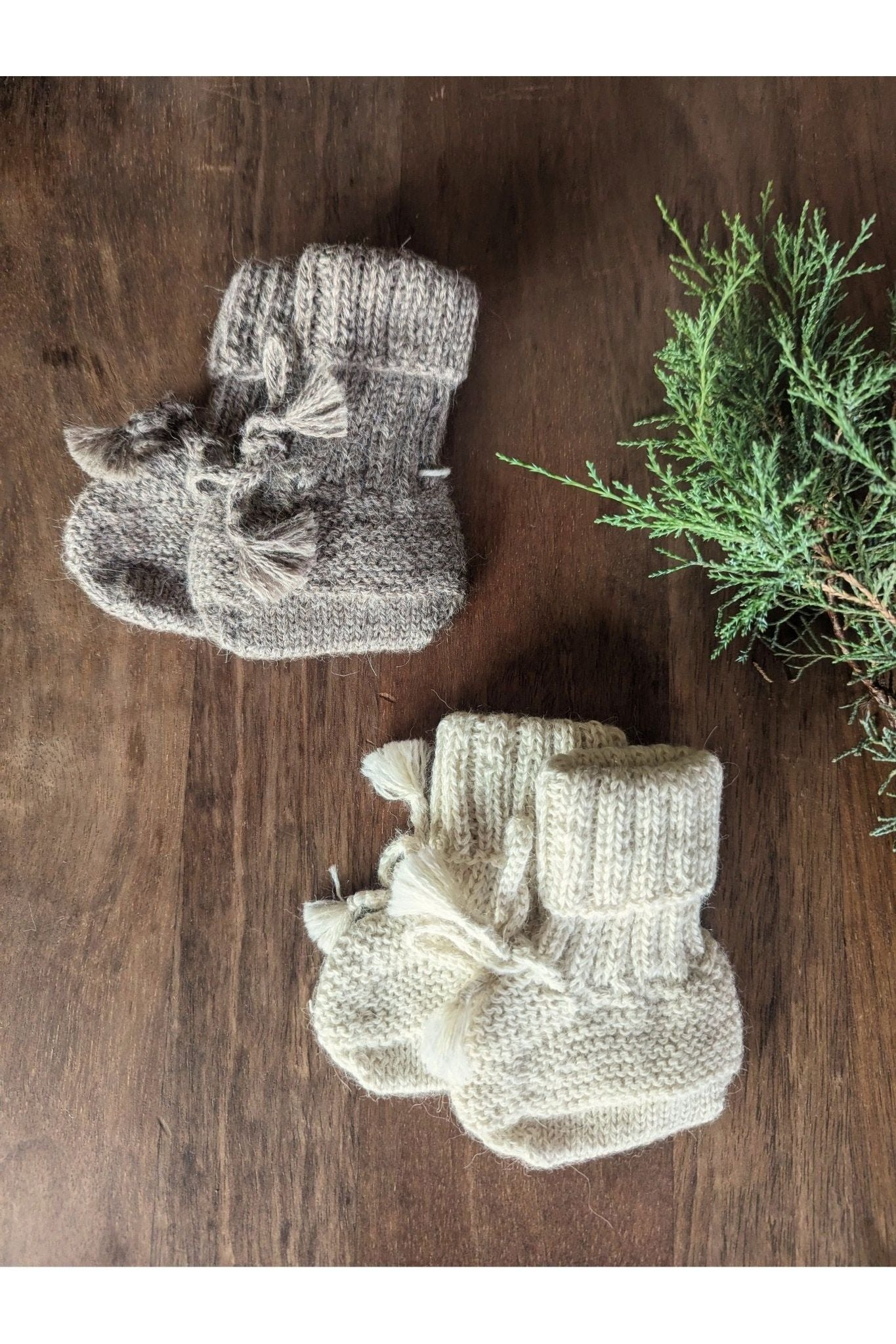 My Alpaca Copenhagen - Baby Alpaca Baby Booties - Nature's Wild Child