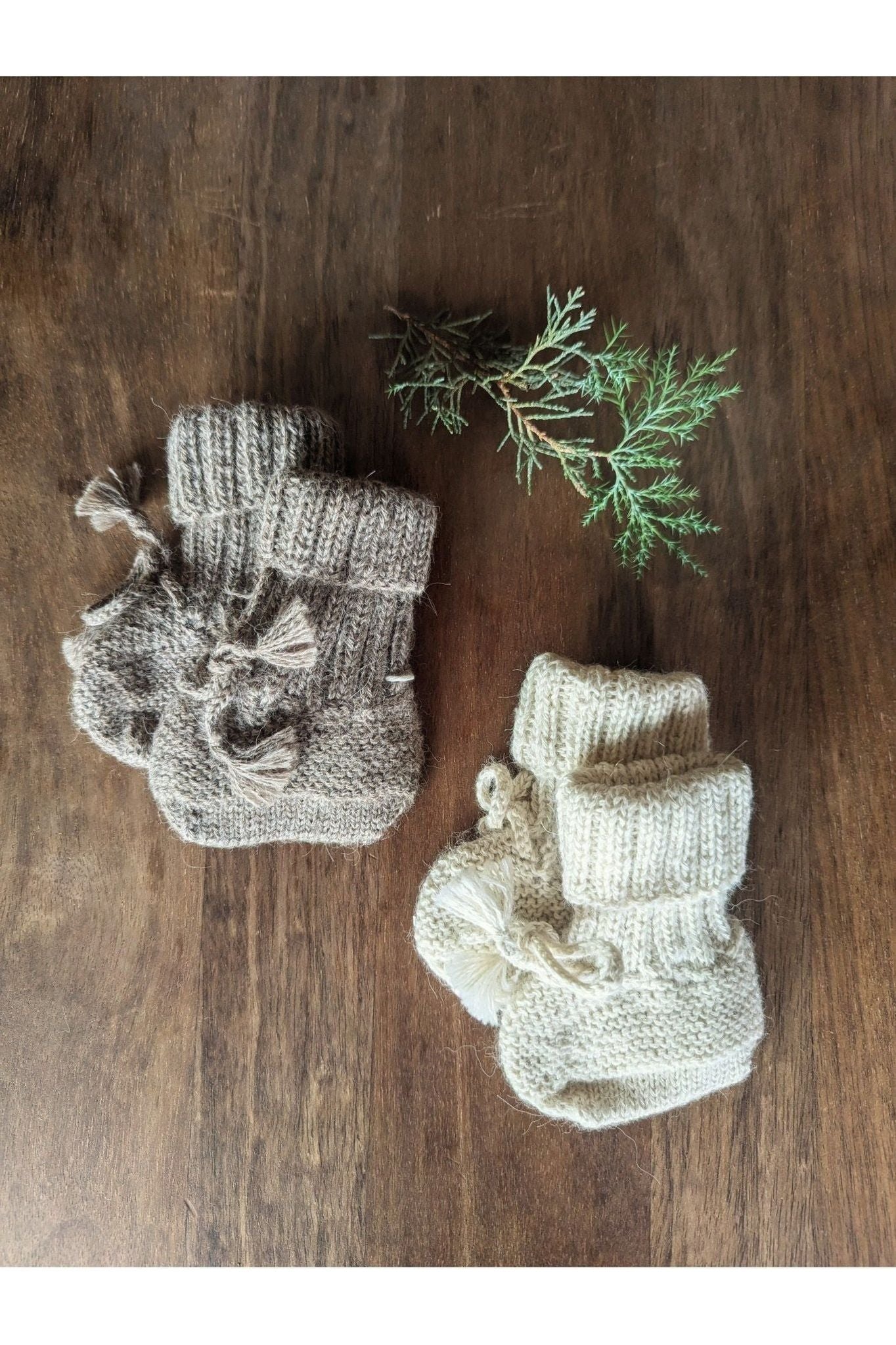 My Alpaca Copenhagen - Baby Alpaca Baby Booties - Nature's Wild Child