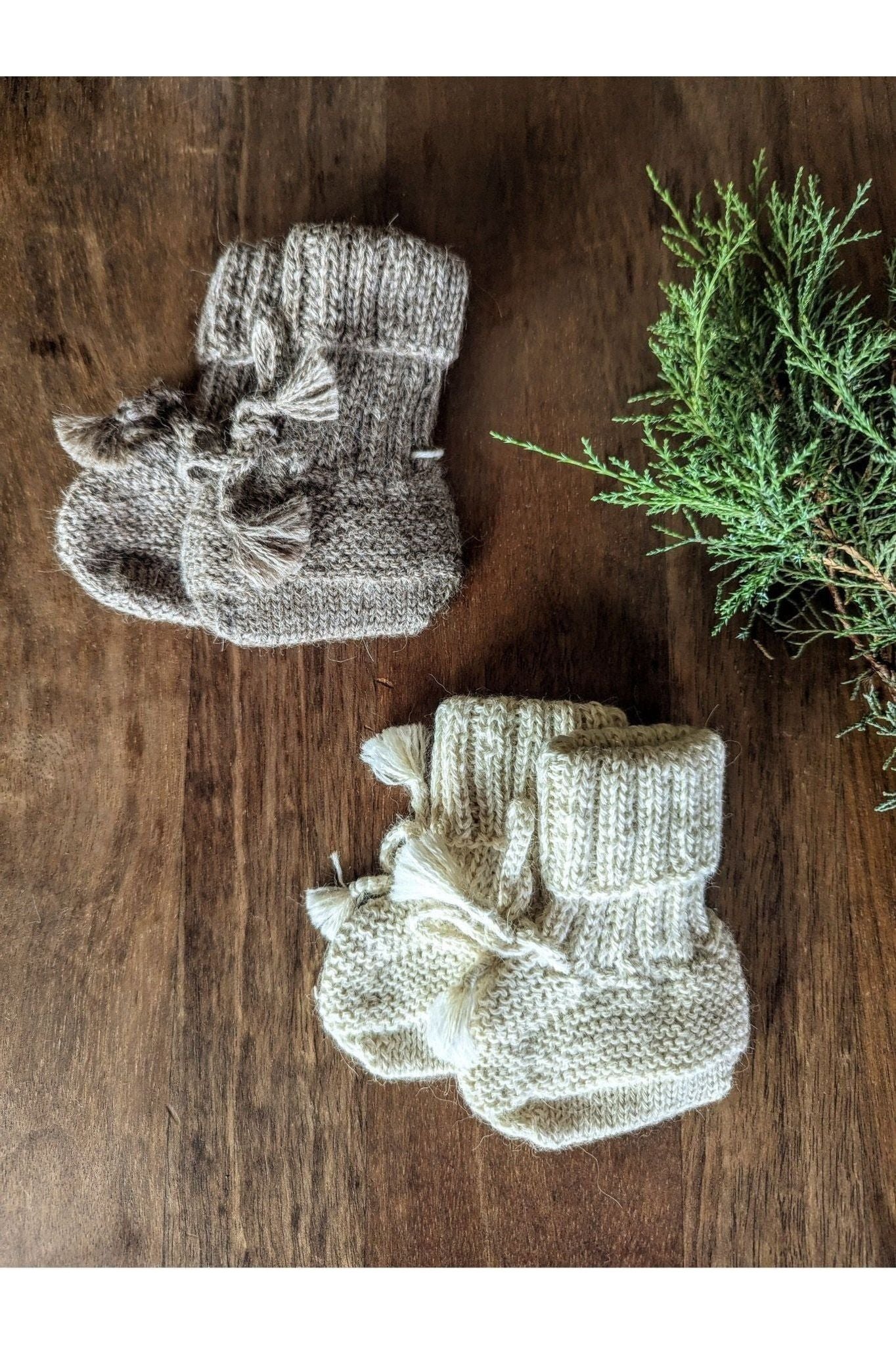 My Alpaca Copenhagen - Baby Alpaca Baby Booties - Nature's Wild Child