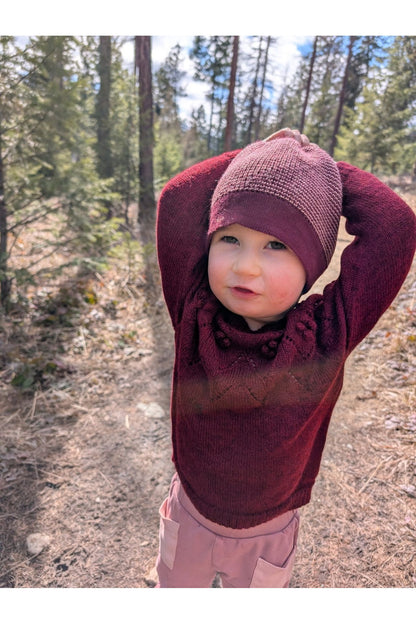 My Alpaca Copenhagen - Baby Alpaca Louisa Sweater - (12 months - 5 years) - Nature's Wild Child