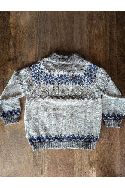 My Alpaca Copenhagen - Baby Alpaca Snowflake Sweater - Nature's Wild Child