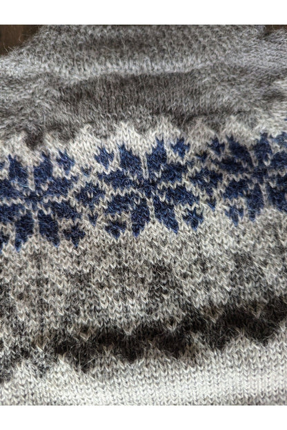 My Alpaca Copenhagen - Baby Alpaca Snowflake Sweater - Nature's Wild Child