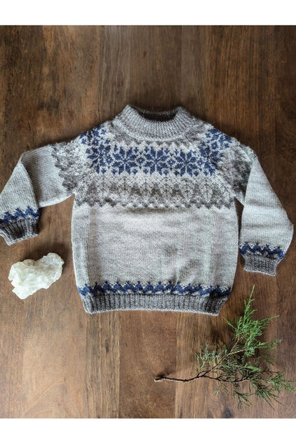 My Alpaca Copenhagen - Baby Alpaca Snowflake Sweater - Nature's Wild Child
