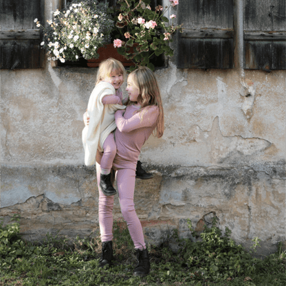 NEW Colors! Cosilana Organic Wool Silk - Kids Long Sleeve Top (12 months - 10 years) - Nature's Wild Child