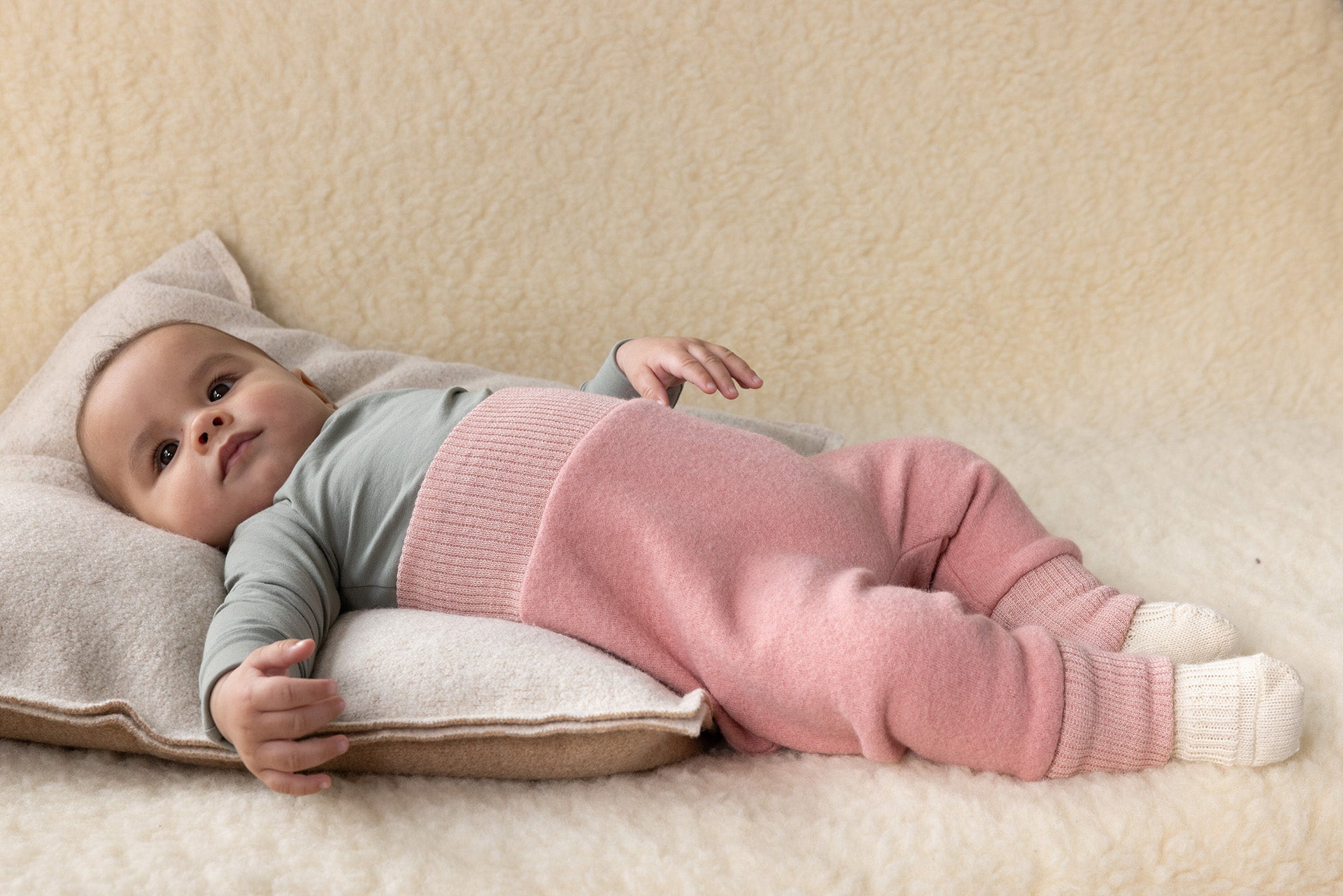 NEW Colors! Disana - Organic Boiled Merino Joggers (3 months - 3 years) - Nature's Wild Child