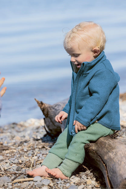 NEW Colors! Disana - Organic Boiled Wool Lightweight - Zipper Jacket - Nature's Wild Child