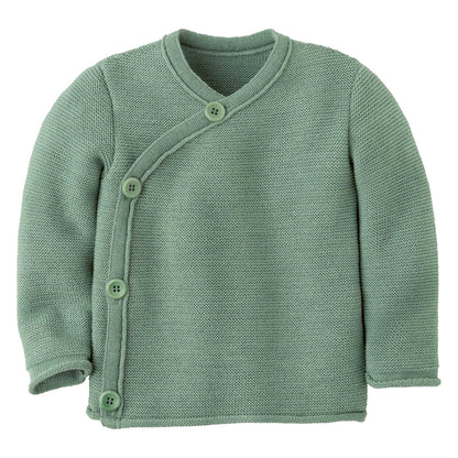 NEW Colors! Disana - Organic Merino Button - Up Baby Sweater - Nature's Wild Child