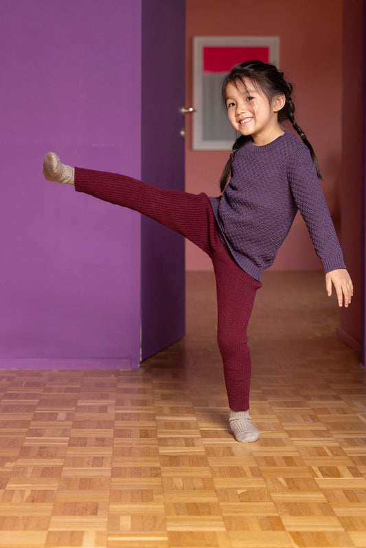 New Colors! Disana Organic Merino Knitted Leggings - Nature's Wild Child