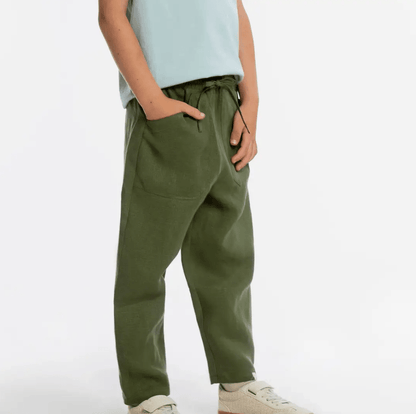 NEW Colors! Matona - Kids Linen Garden Pants - Nature's Wild Child